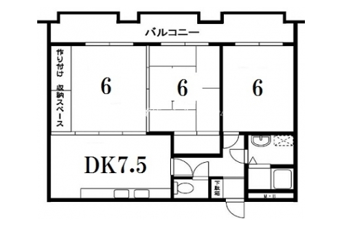 ライオンズＭ京都烏丸 間取り図