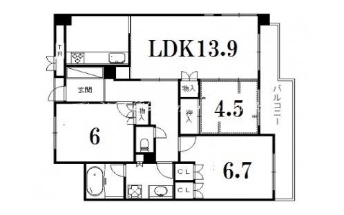 ネバーランド六角五彩院 間取り図