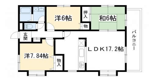 コンチネンタルオオサギ 間取り図