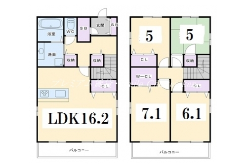 シャルマンマツオ 間取り図