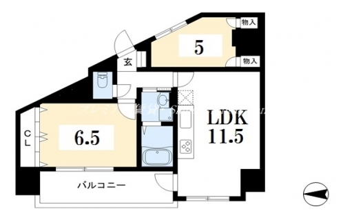ランフォート西院 間取り図