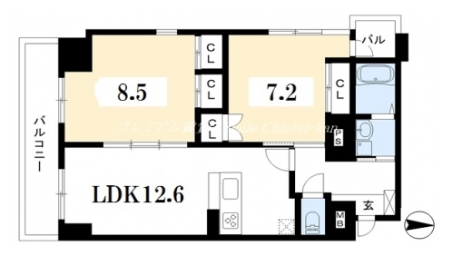 ランフォート西院 間取り図