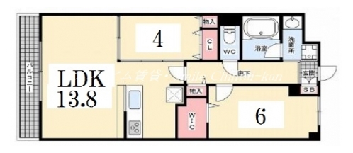 プルミエール朱雀 間取り図