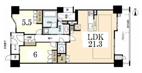 プレミスト京都御所西室町通 間取り図