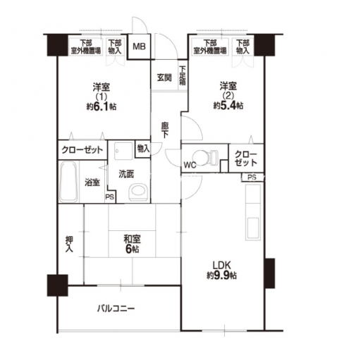 北山比映御苑 間取り図