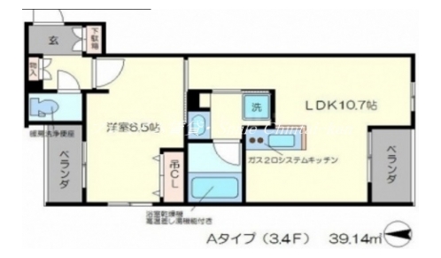 ヴィラ聖護院 間取り図