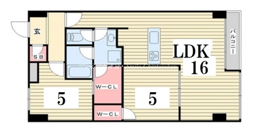 グランスイート鴨川 間取り図