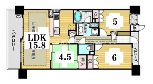 ジ・アーバネックス京都二条 間取り図