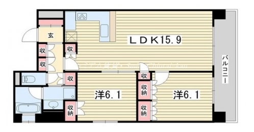 リーガル京都四条烏丸２ 間取り図
