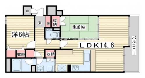 エスリード四条室町 間取り図