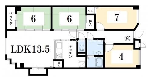 カーネギー丸太町 間取り図