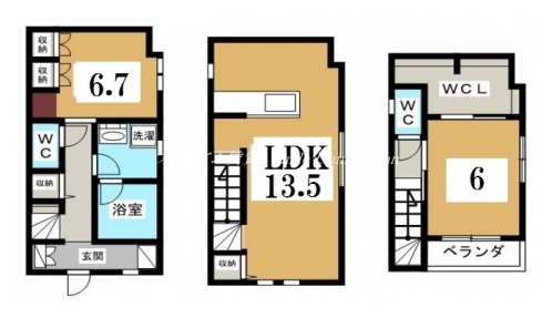カーサデロアルベロカネコ小川邸 間取り図