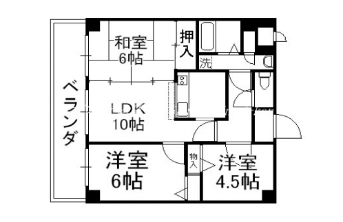 ルイシャトレ三条御幸町 間取り図