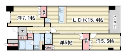 プレミスト京都烏丸御池１番館 間取り図