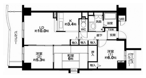 古西町 ４４６ 間取り図