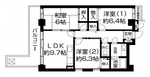 アビターレ室町 間取り図