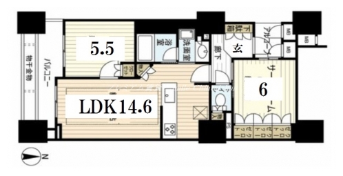 プラウド京都東洞院 間取り図