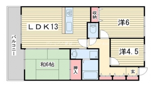 クレメント御所西 間取り図