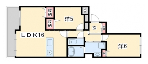 コスモ東山 間取り図