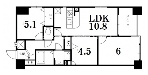 ラヴェール烏丸御池 間取り図