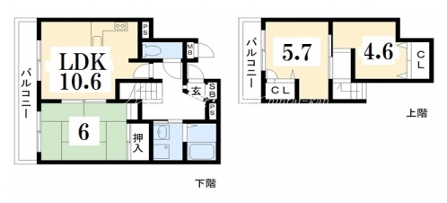 ラ・プティルウエスト 間取り図