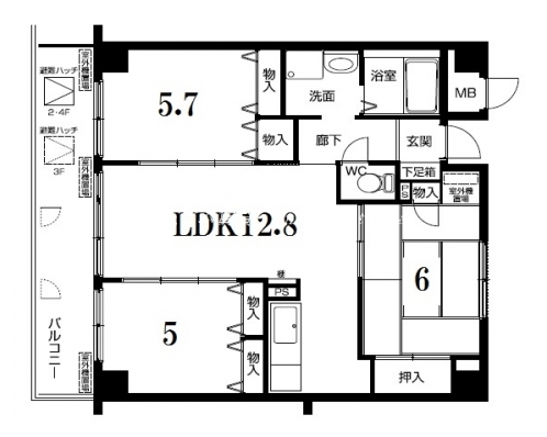 フォレストグリーン宝ヶ池 間取り図