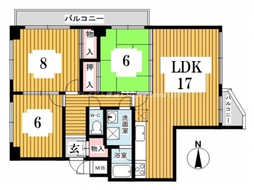エギュードブランシェ 間取り図