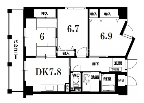 ステルテ木駒 間取り図