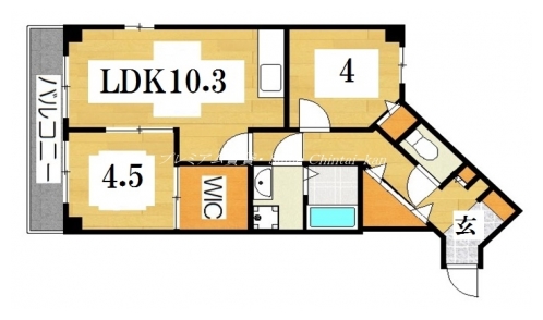 ライオンズマンション岡崎第二 間取り図