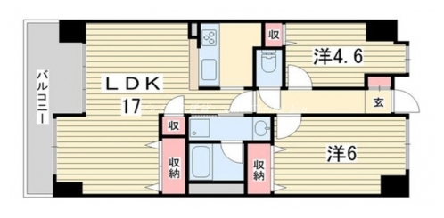 グランシティオ京都駅北通り 間取り図