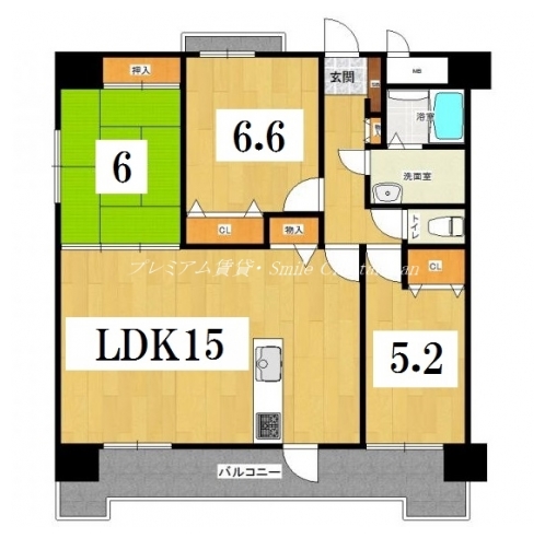 アベルティ室町五条 間取り図