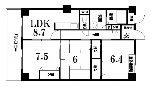 イースタン平野路 間取り図