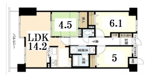 ネバーランド鞍馬口 間取り図