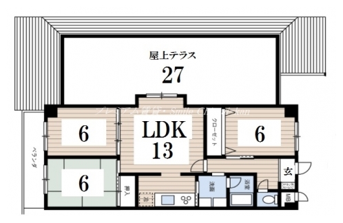 ライフプラザ河原町今出川 間取り図