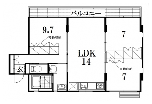 アーバネックス三条 間取り図
