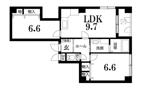 リヴェール上賀茂 間取り図