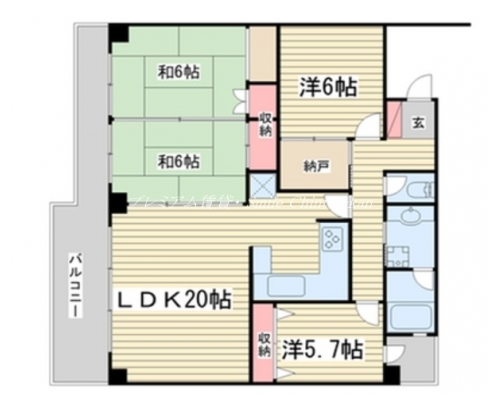 アール四条大宮 間取り図