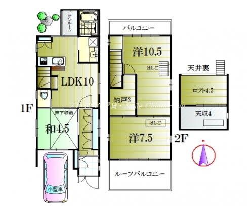 下鴨森ケ前町リノベーションホーム 間取り図