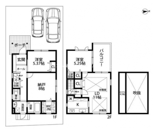 クライフONE修学院 間取り図