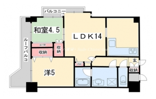 ライオンズマンション祇園 間取り図
