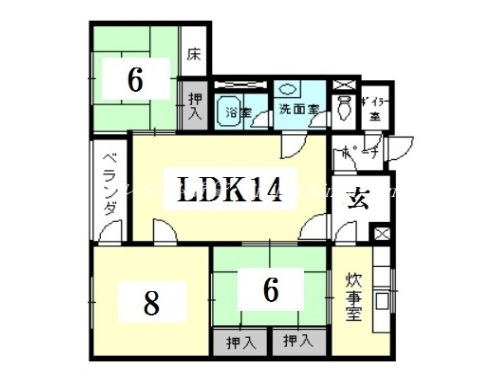 下加茂ハウス 間取り図