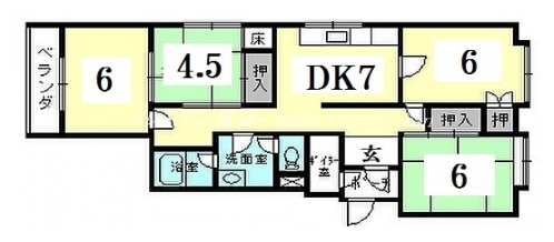 下加茂ハウス 間取り図