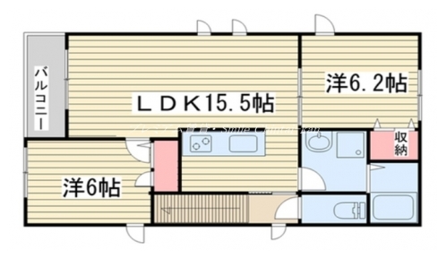 フォレストメゾン椹木町 間取り図