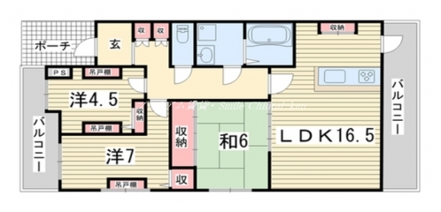 グランコート綾小路 間取り図