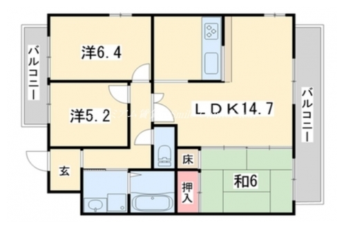 メロディハイム堺町 間取り図