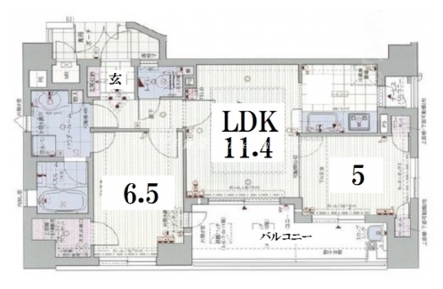 エステムプラザ京都烏丸三条 間取り図