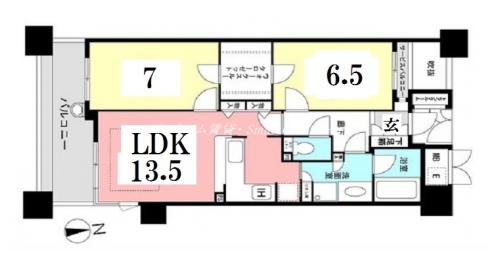 烏丸御池アーバンライフ 間取り図