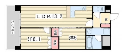 リーガル京都聖護院 間取り図