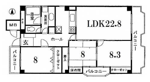 ベクエームハウス 間取り図