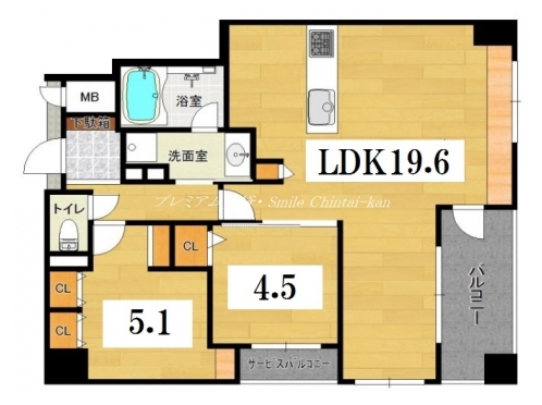 プレサンスロジェ烏丸御池 間取り図